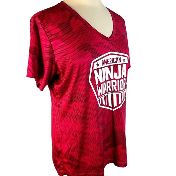 American Ninja Warrior Woman's Camo Performance T-Shirt Sport-Tek Sz M Pink - Picture 12 of 12